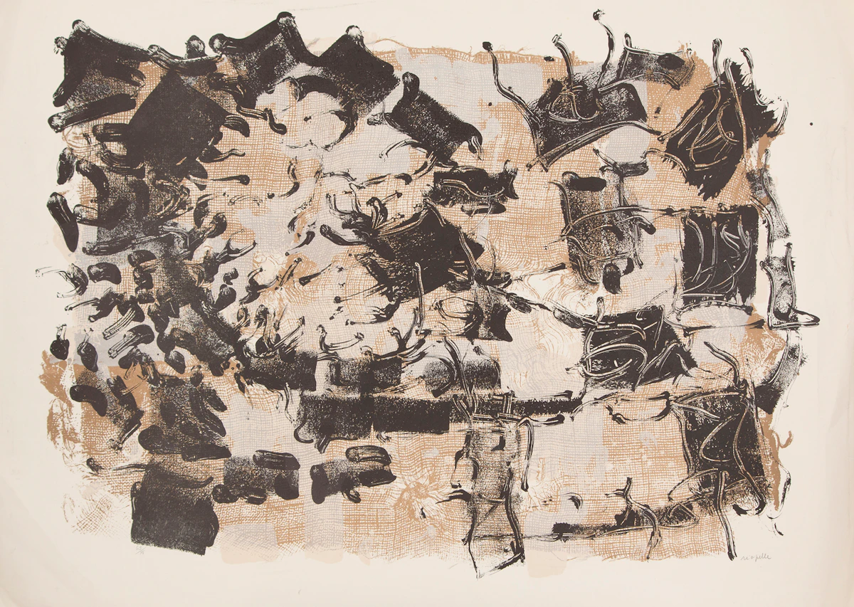 Jean Paul Riopelle, Jute I, colour lithograph