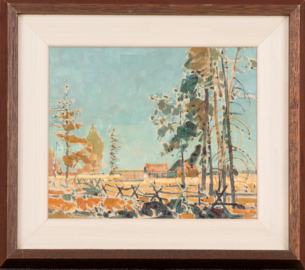 Robert Genn, Chilcotin Landscape, oil on canvas board, 1972