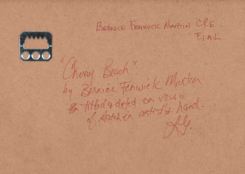 Bernice Fenwick Martin, Cherry Beach, graphite - view 3