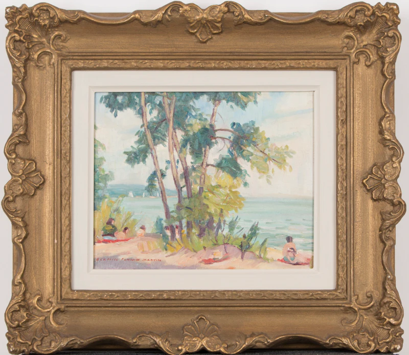 Bernice Fenwick Martin, Cherry Beach, Toronto, oil on canvas board - view 2