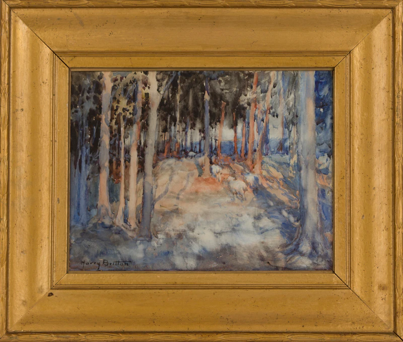 Harry Britton, Evening Glow, watercolour - view 2