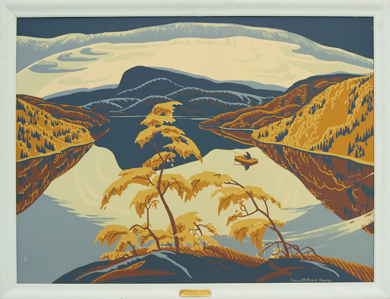 Yvonne McKague Housser, Evening, Nipigon River, Sampson Matthews Silkcreen - view 2