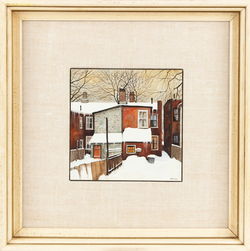 John Kasyn, “Houses of Blocks” on Wellesley Street, watercolour - view 2