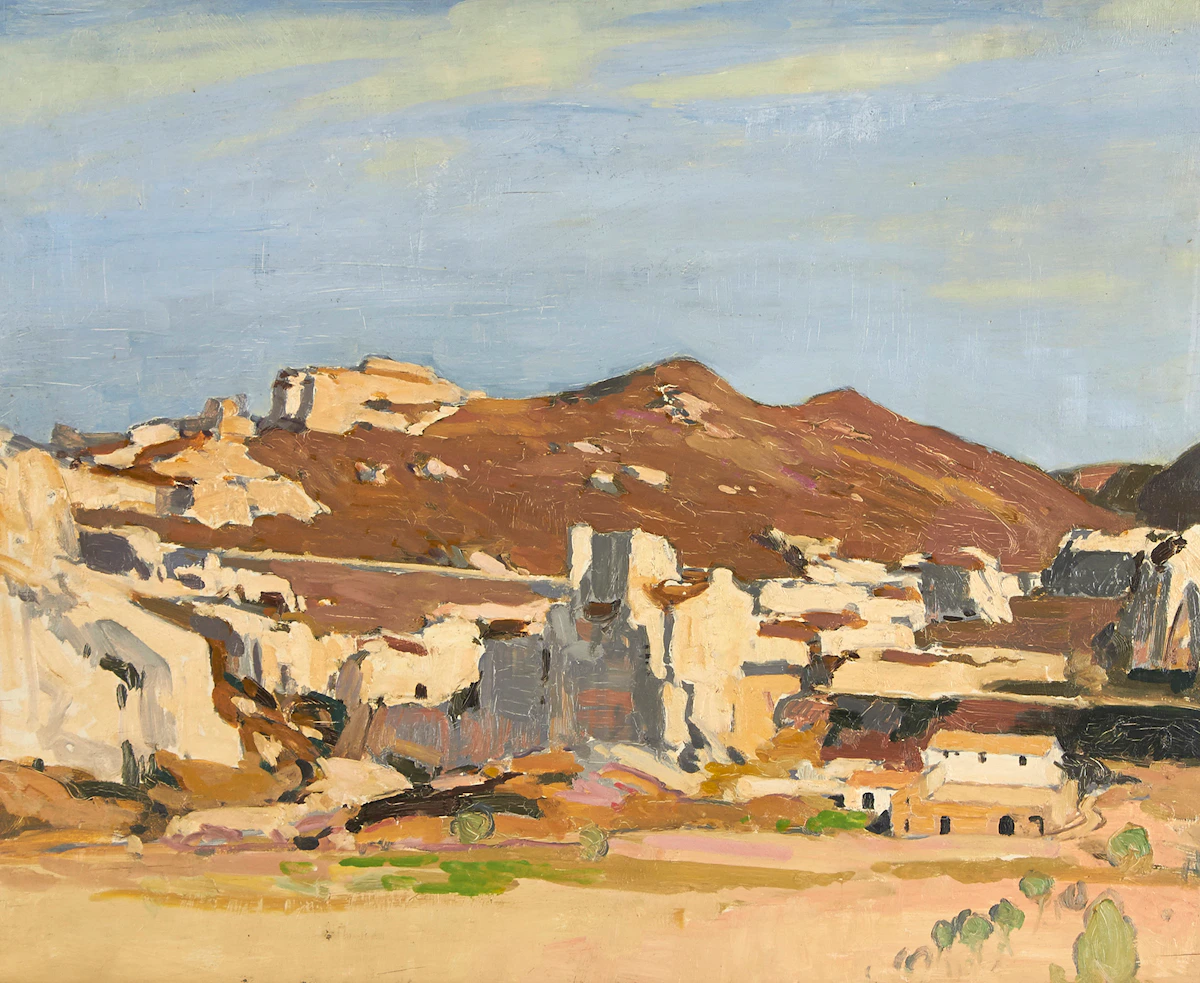 Richard Jack, Les Beaux, France, oil on board