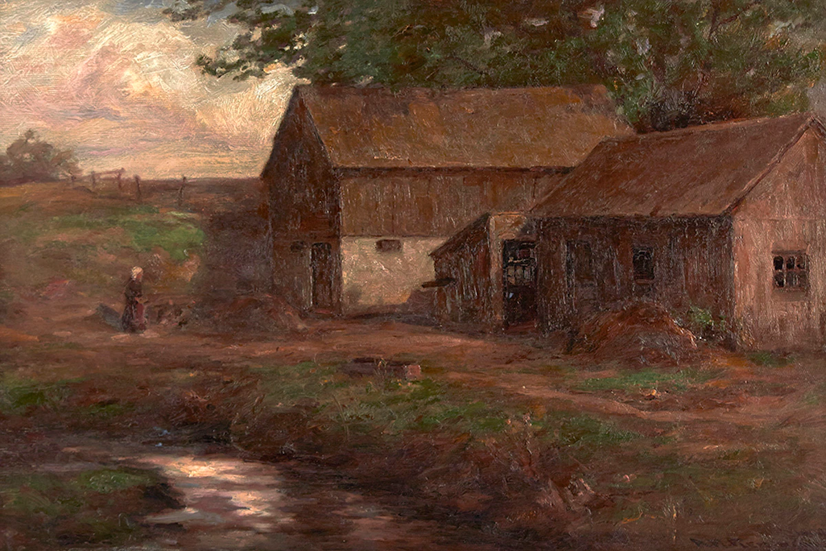 Alexander Fleming, Ontario Farmhouse, oil on canvas