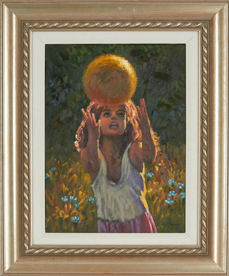 Littorio Del Signore, Catch the Ball, oil on canvas - view 2