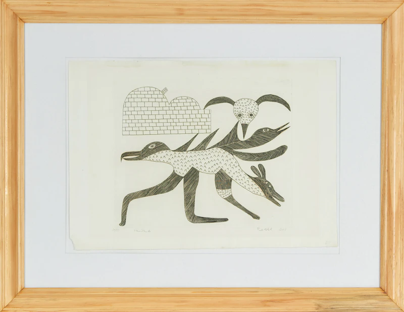 Kenojuak Ashevak, Dream, engraving, 1963 - view 2