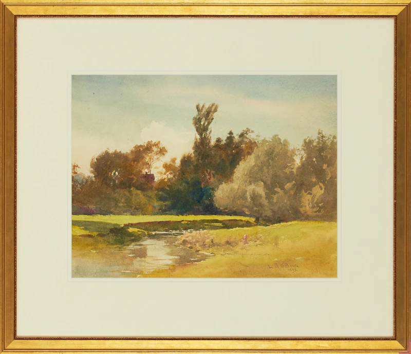 Lucius Richard O'Brien, Spring Landscape, watercolour, 1898 - view 2