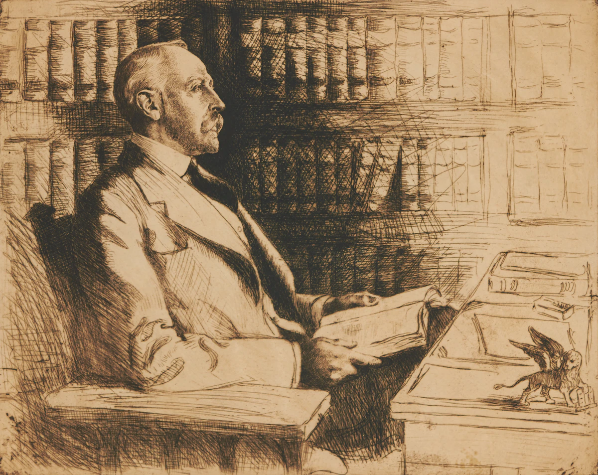 Walter Raymond Duff, H.S. Osler, K.C., etching, circa 1915