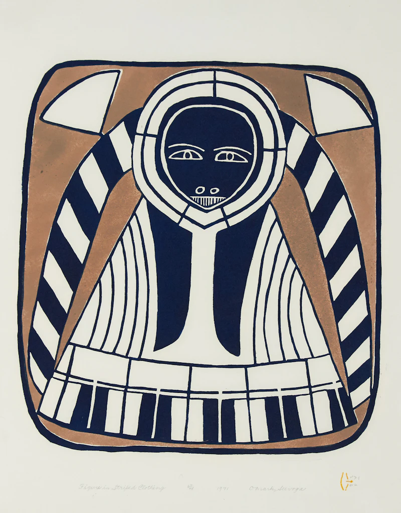 Figure in Striped Clothing by Jessie Oonark