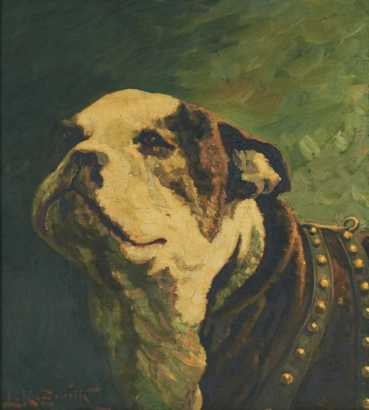 Lorne Kidd Smith, Bulldog, oil on canvas