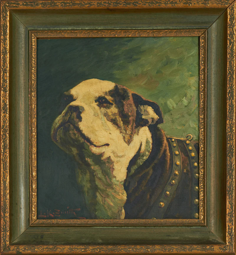 Lorne Kidd Smith, Bulldog, oil on canvas - view 2