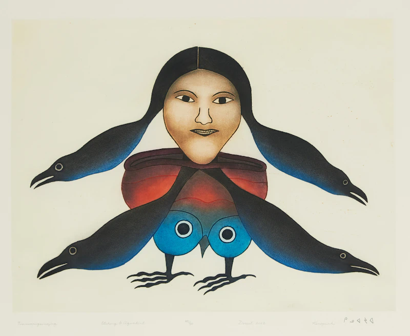 Kenojuak Ashevak, Timmiaruqsimajug, etching and aquatint, 2002 - view 2