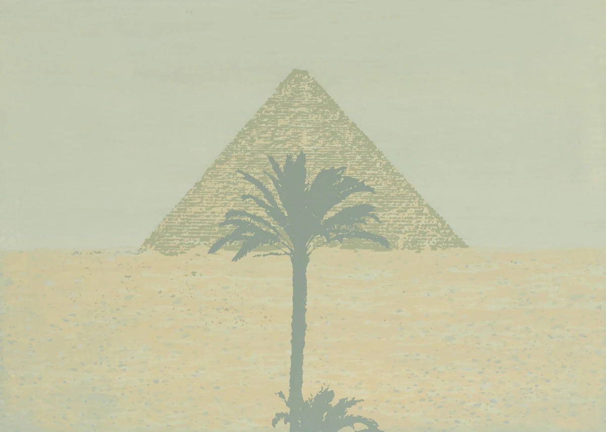 Gordon Appelbe Smith, Plains of Gizeh, colour silkscreen, 1979