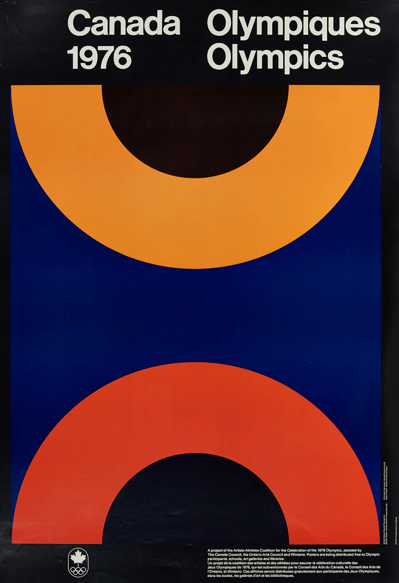 Michael Snow; Claude Tousignant; Pierre Ayotte, Three 1976 Olympic Canada Posters, three posters, 1976 - view 2