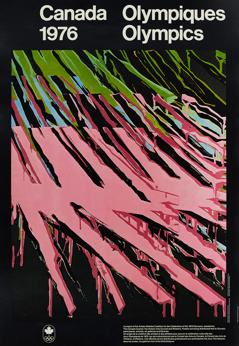 Guido Molinari; Jacques Hurtubise; Ken Lochhead; Robin MacKenzie, Four 1976 Olympic Canada Posters, four posters, 1976 - view 2