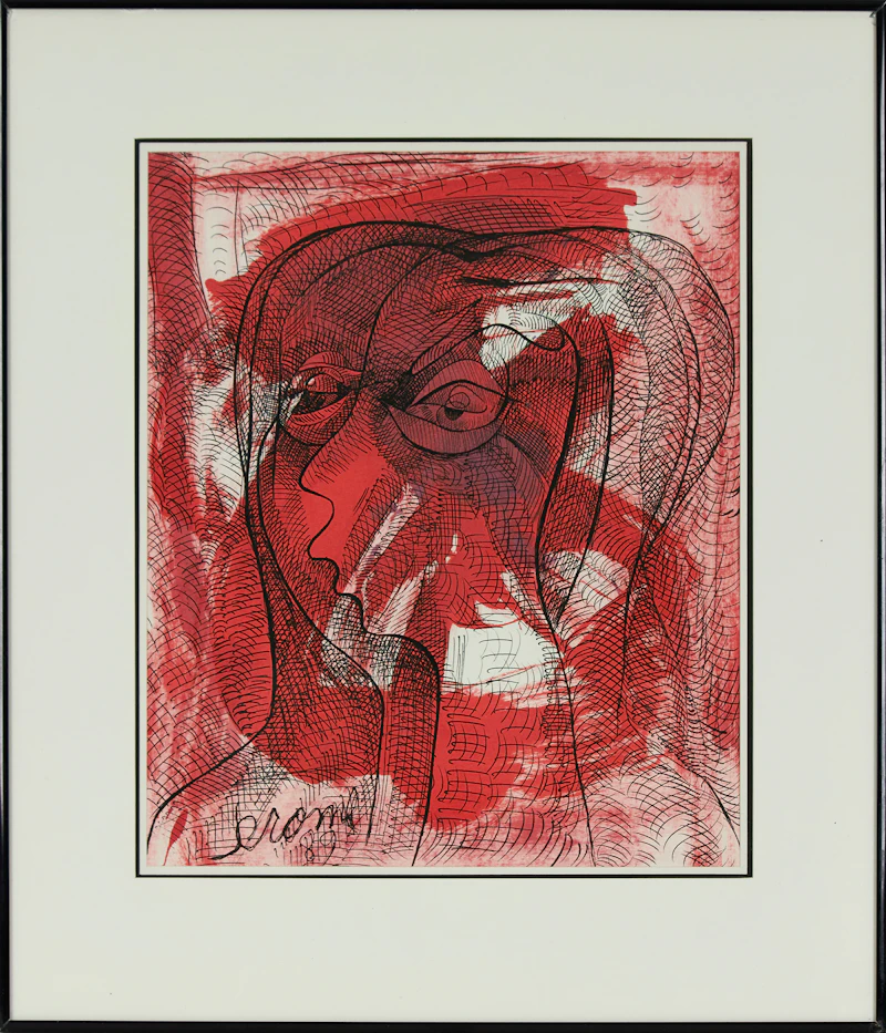 Jean-Paul Jérôme, Sans titre, sepia ink and watercolour, 1989 - view 2
