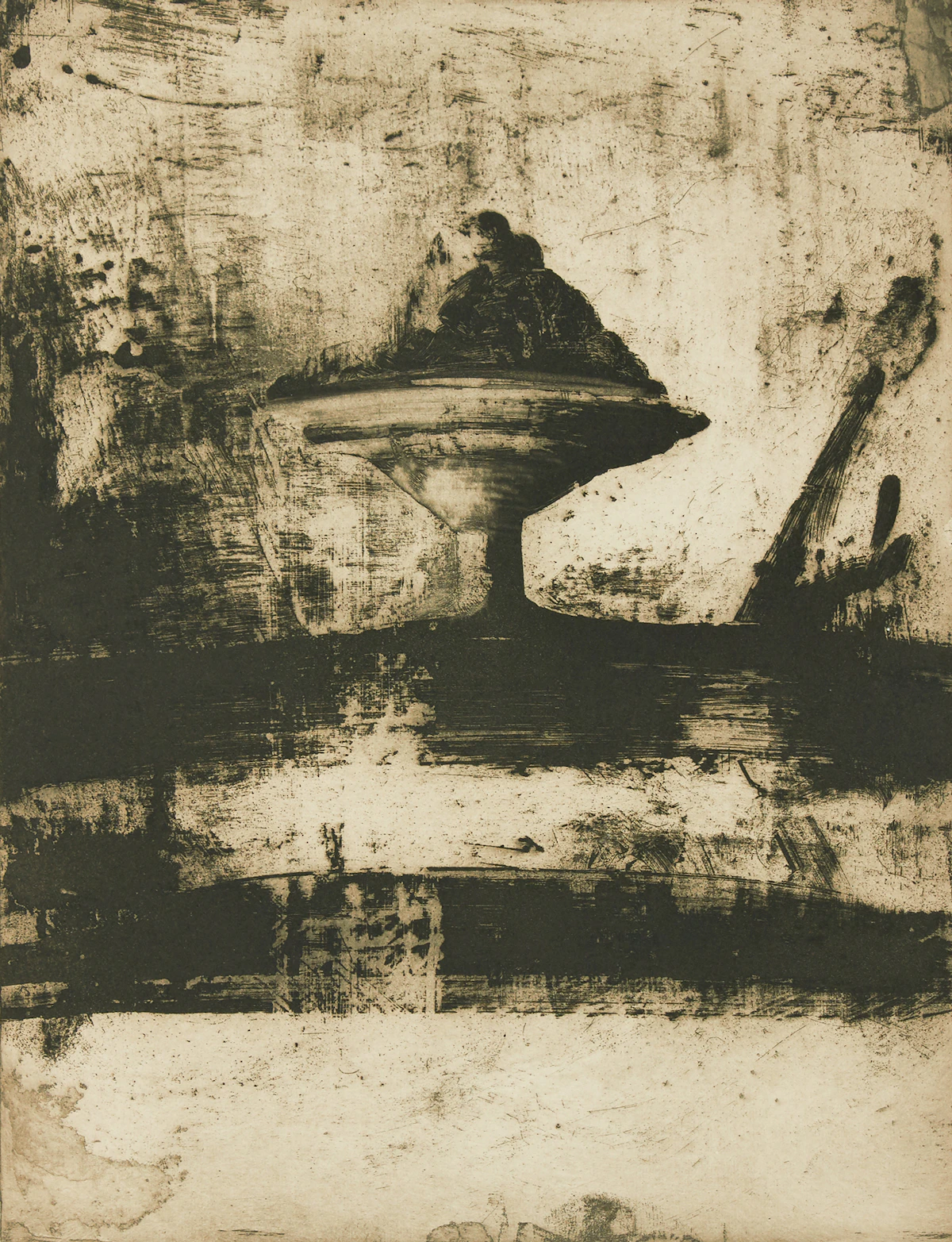 Tony Scherman, Still Life, etching