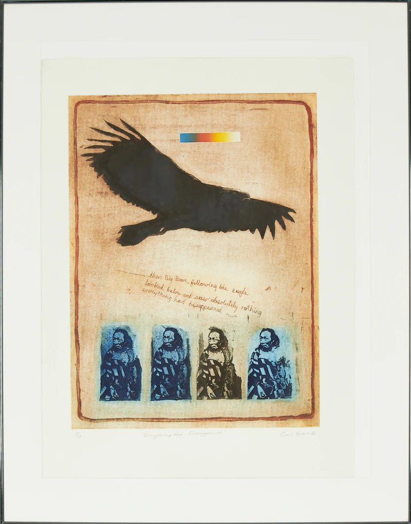 Carl Beam, Everything Had Disappeared, colour etching - view 3