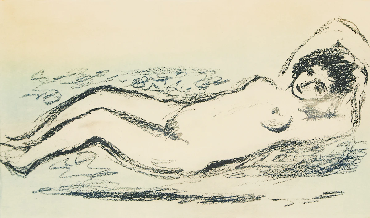 Stanley Morel Cosgrove, Nude, colour etching
