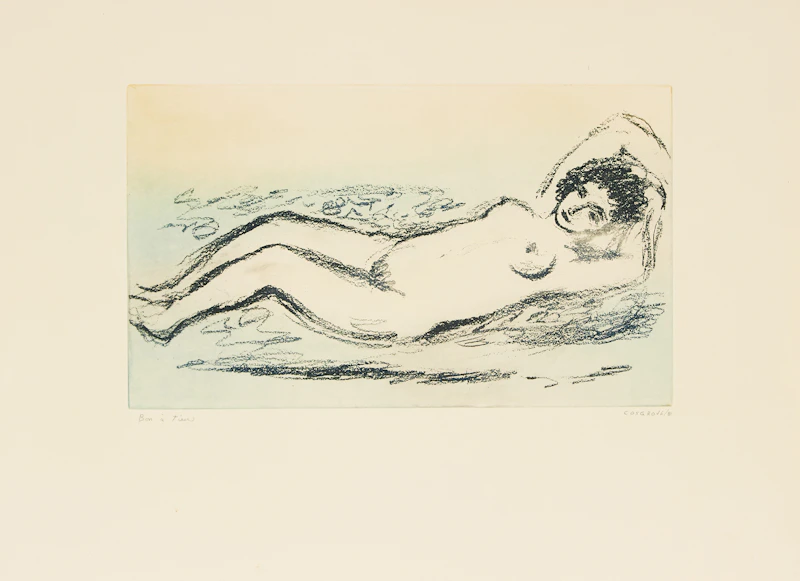 Stanley Morel Cosgrove, Nude, colour etching - view 2