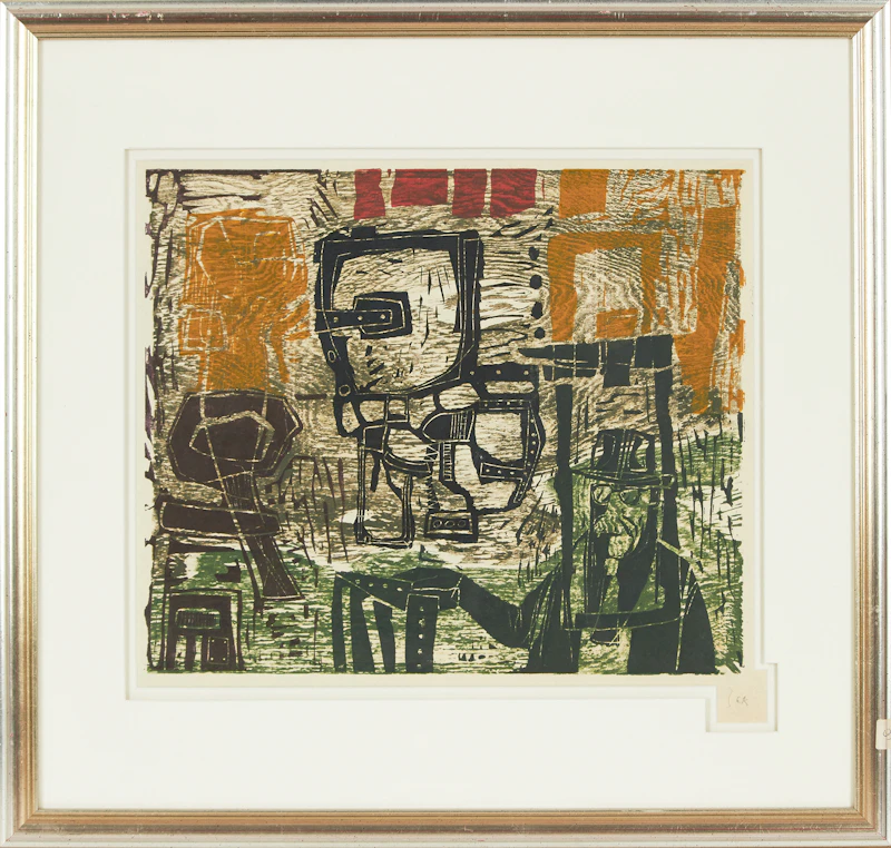 Bert Kloezeman, Abstract Composition, lithograph - view 2