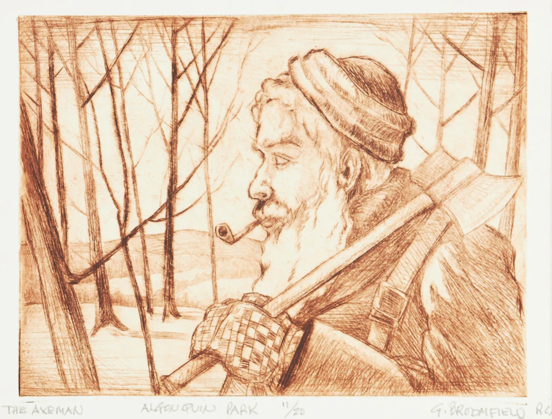 Folio of Six Etchings (Brackenwood Studio Press, Mississauga) by Adolphus George Broomfield