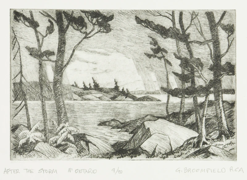 Adolphus George Broomfield, Folio of Six Etchings (Brackenwood Studio Press, Mississauga), etchings - view 6
