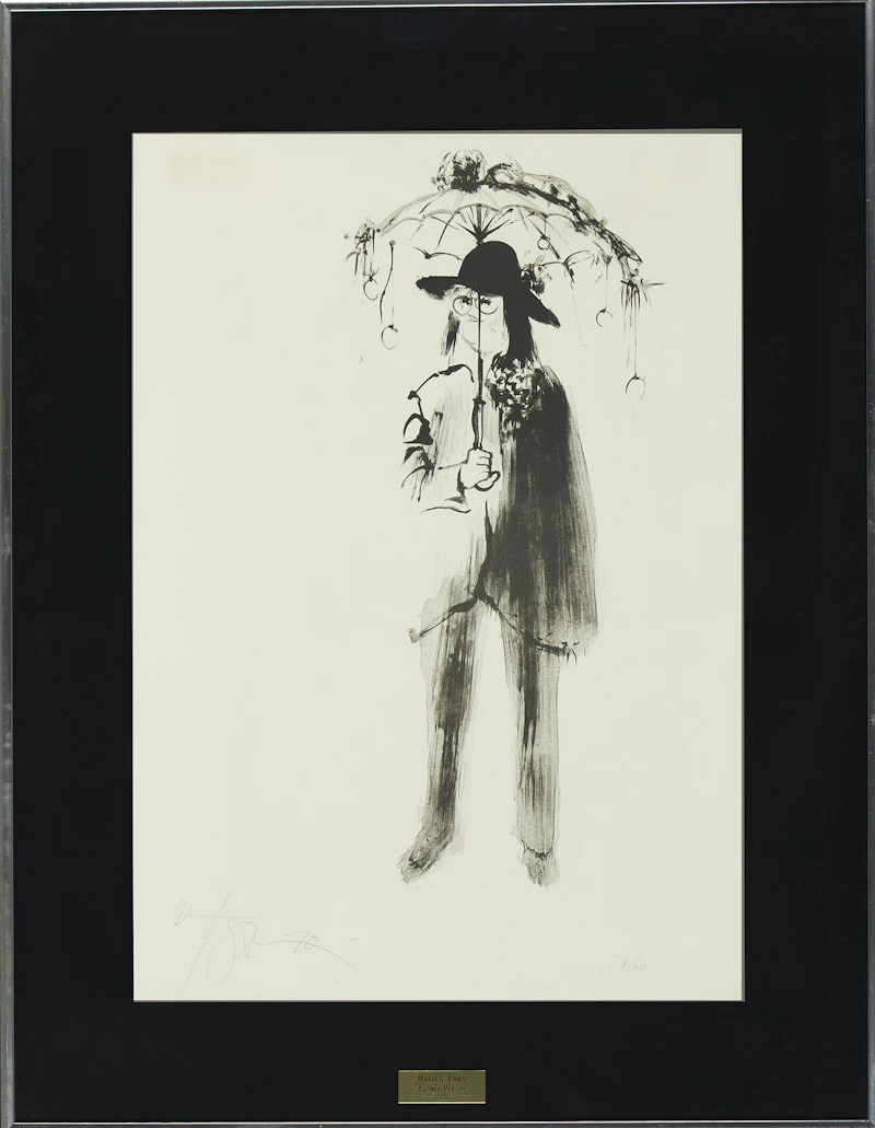 Harold Barling Town, Flower Person, lithograph, 1970 - view 2