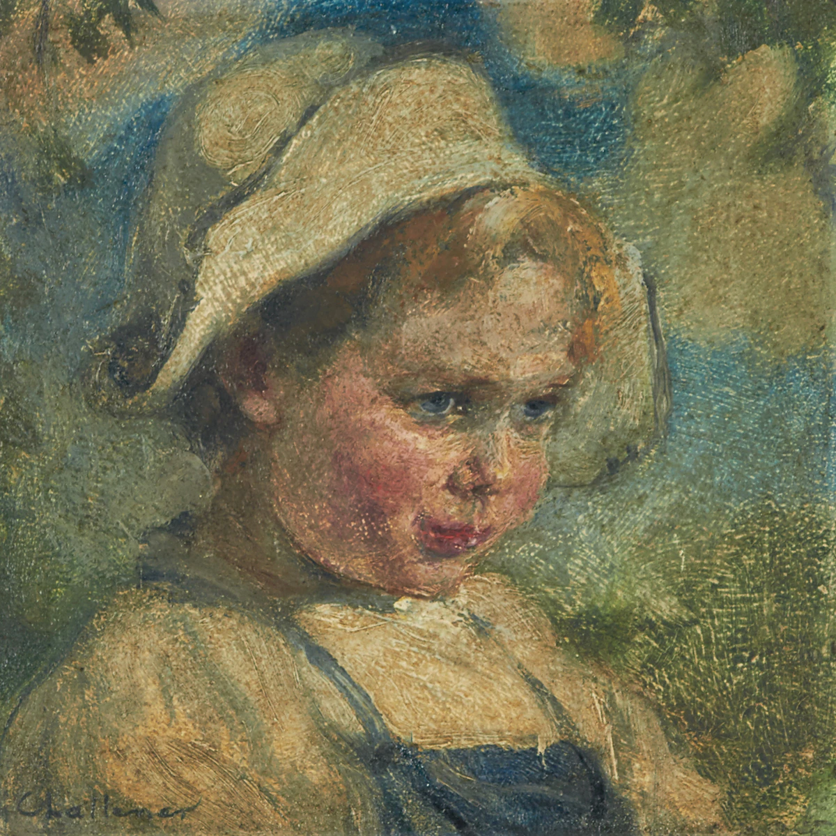 Frederick Sproston Challener, A Little Hollander, oil on board