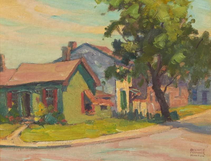 House at Gerrard and Elizabeth Streets by Bernice Fenwick Martin