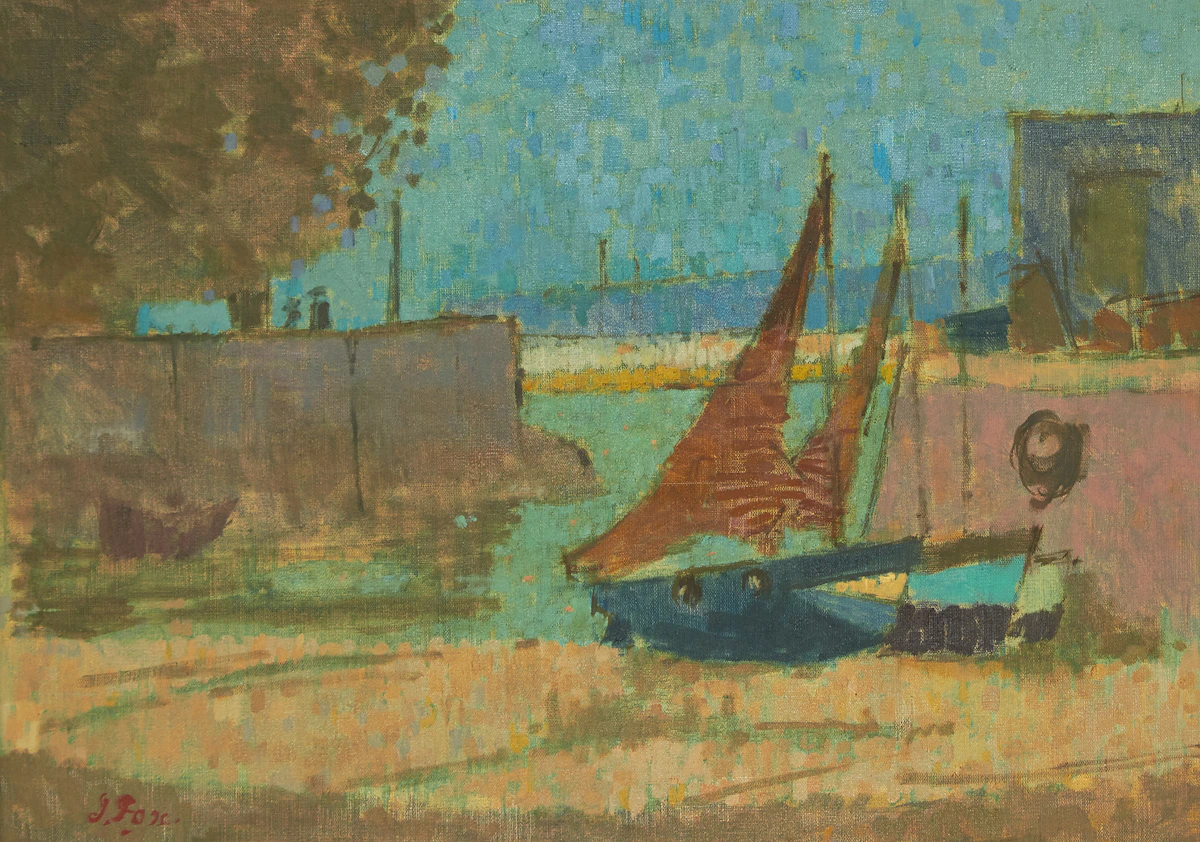 John Richard Fox, Le Havre, France, oil on canvas