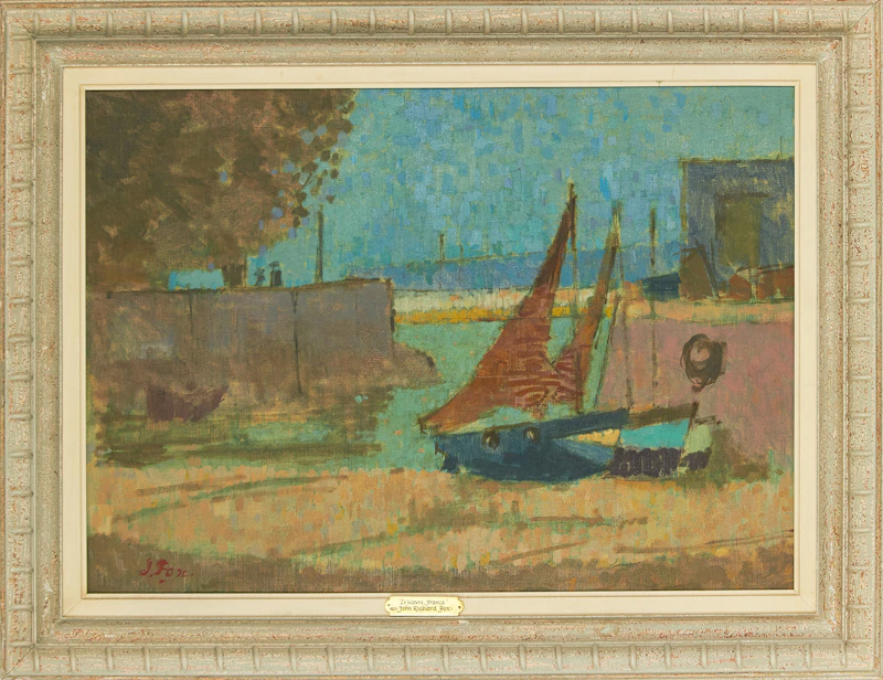 John Richard Fox, Le Havre, France, oil on canvas - view 2