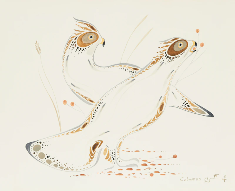 Eddy Cobiness, Loons; Grouse; Eagle, three watercolours, 1989 - view 2