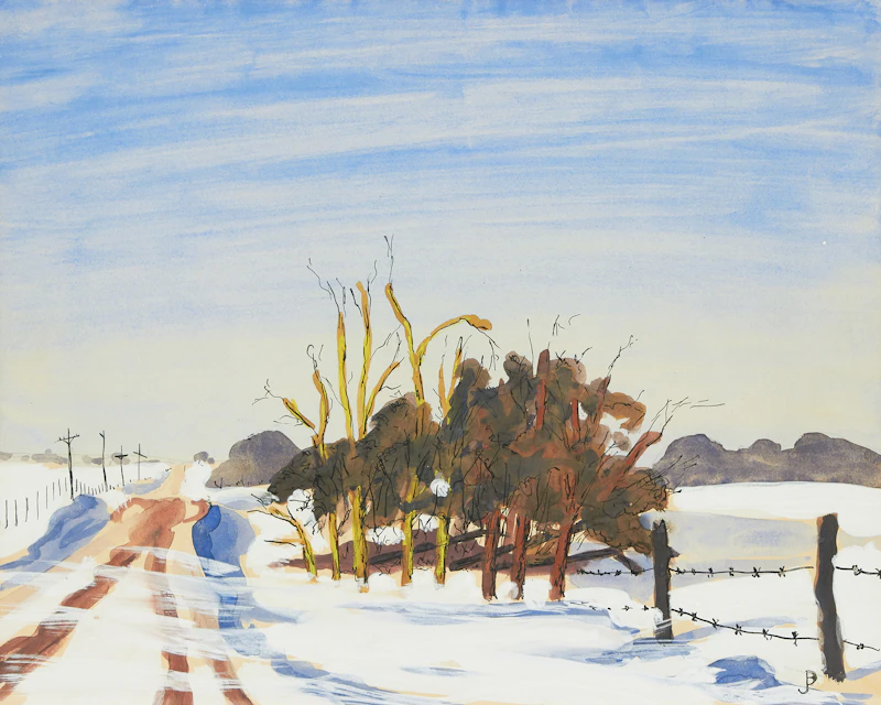 Untitled (Road in Winter) by William Perehudoff