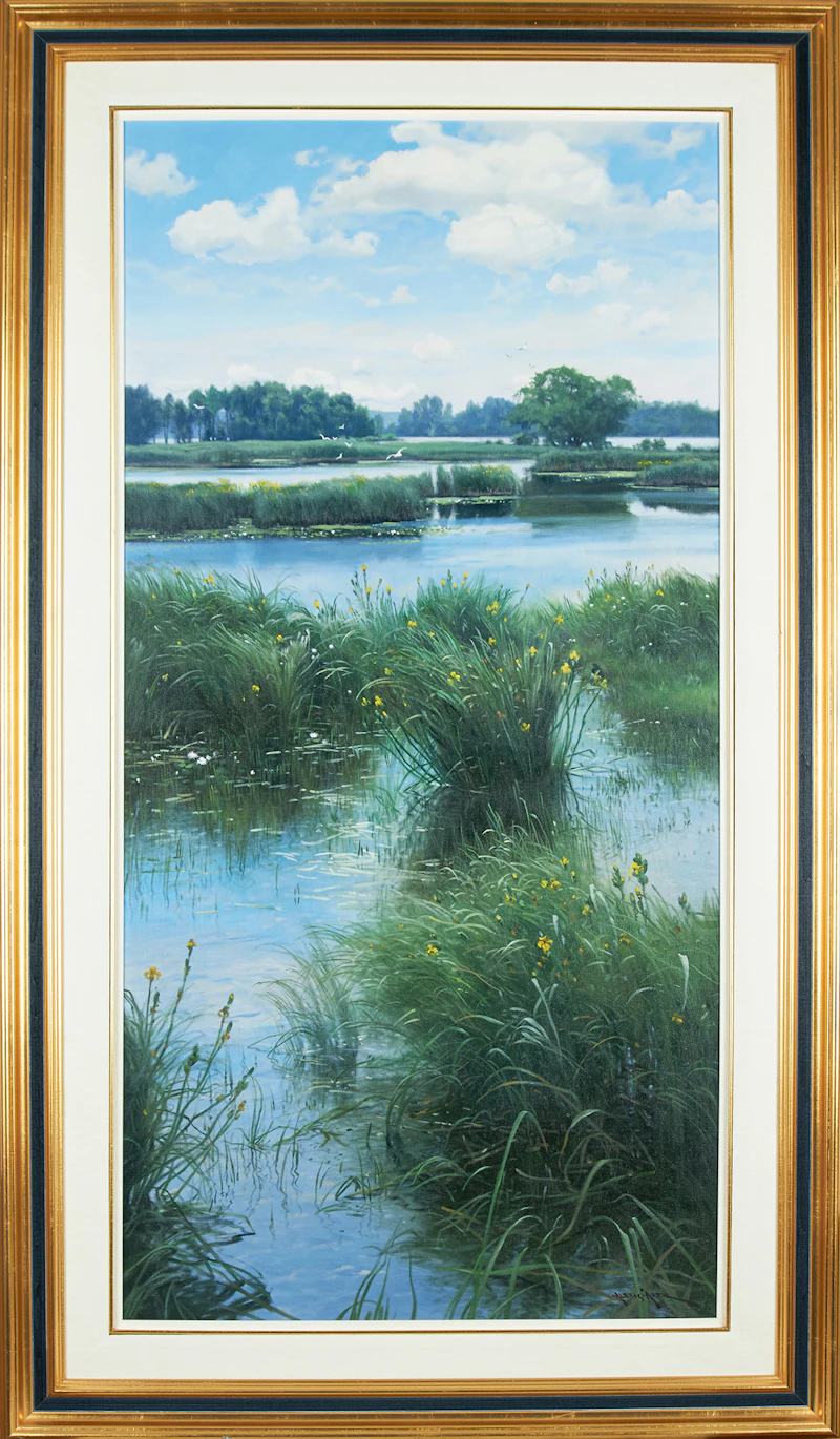 Alexis Arts, Rivière Chateauguay, acrylic on canvas, 1996 - view 2