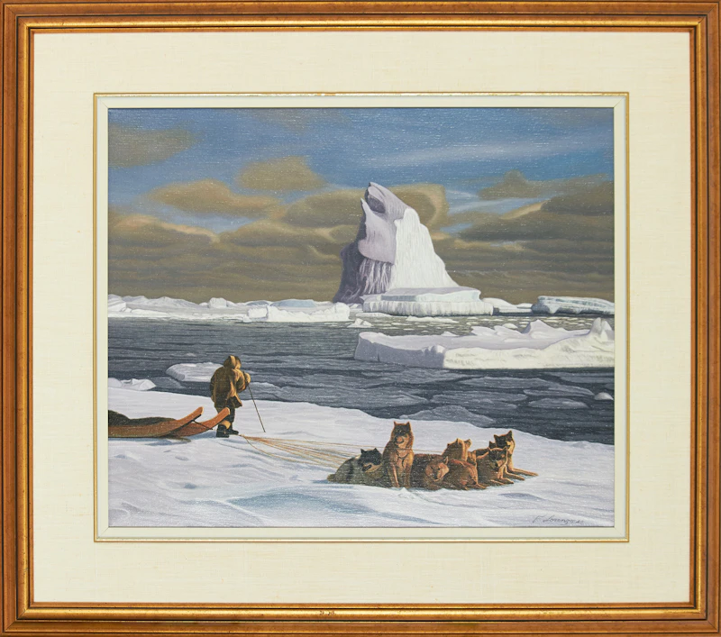 Lorenzo Fracchetti, Arctic Landmark, oil on canvas, 1985 - view 2