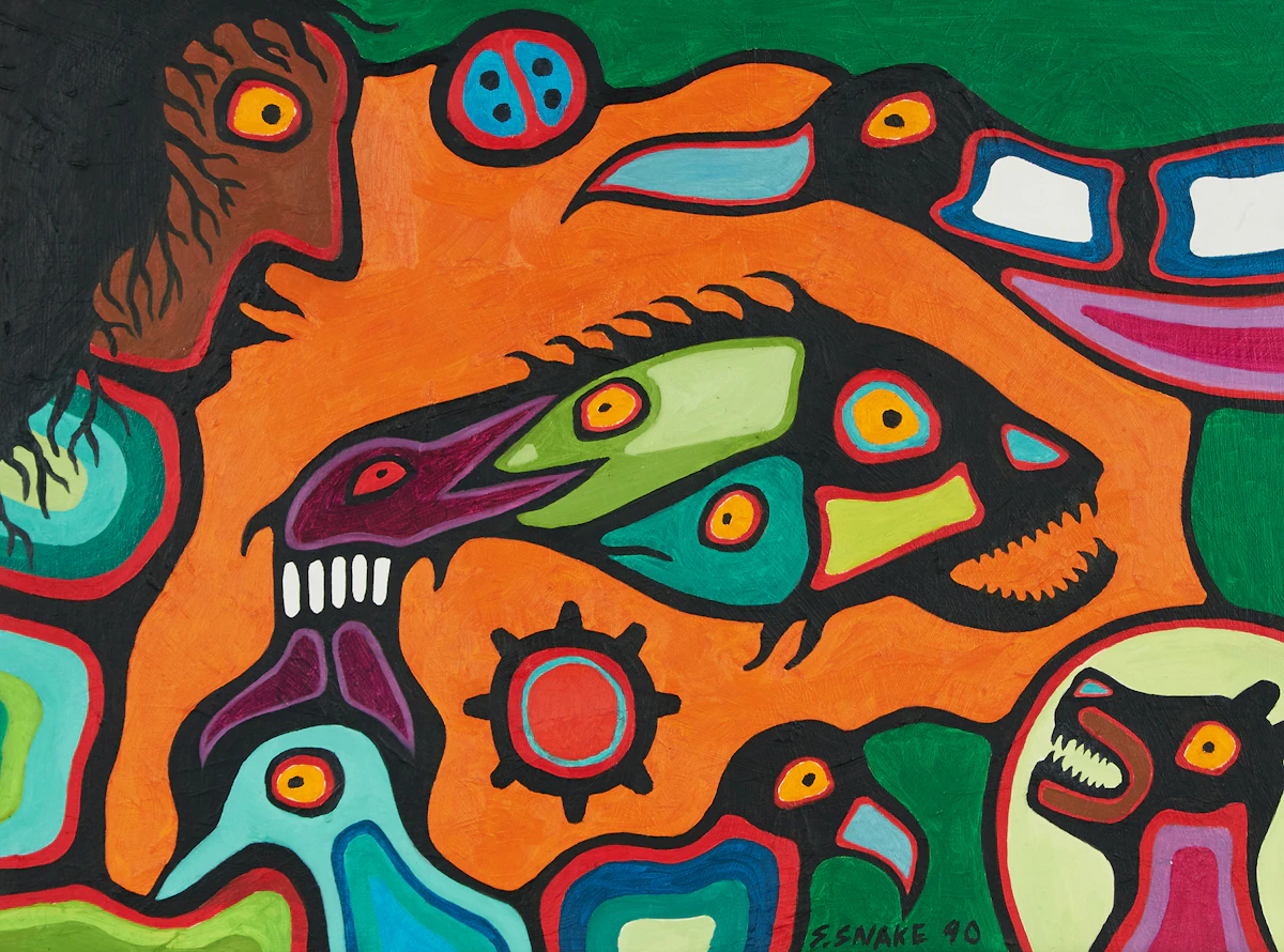 Stephen Snake, Untitled, oil on board, 1990