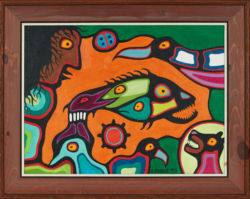Stephen Snake, Untitled, oil on board, 1990 - view 2