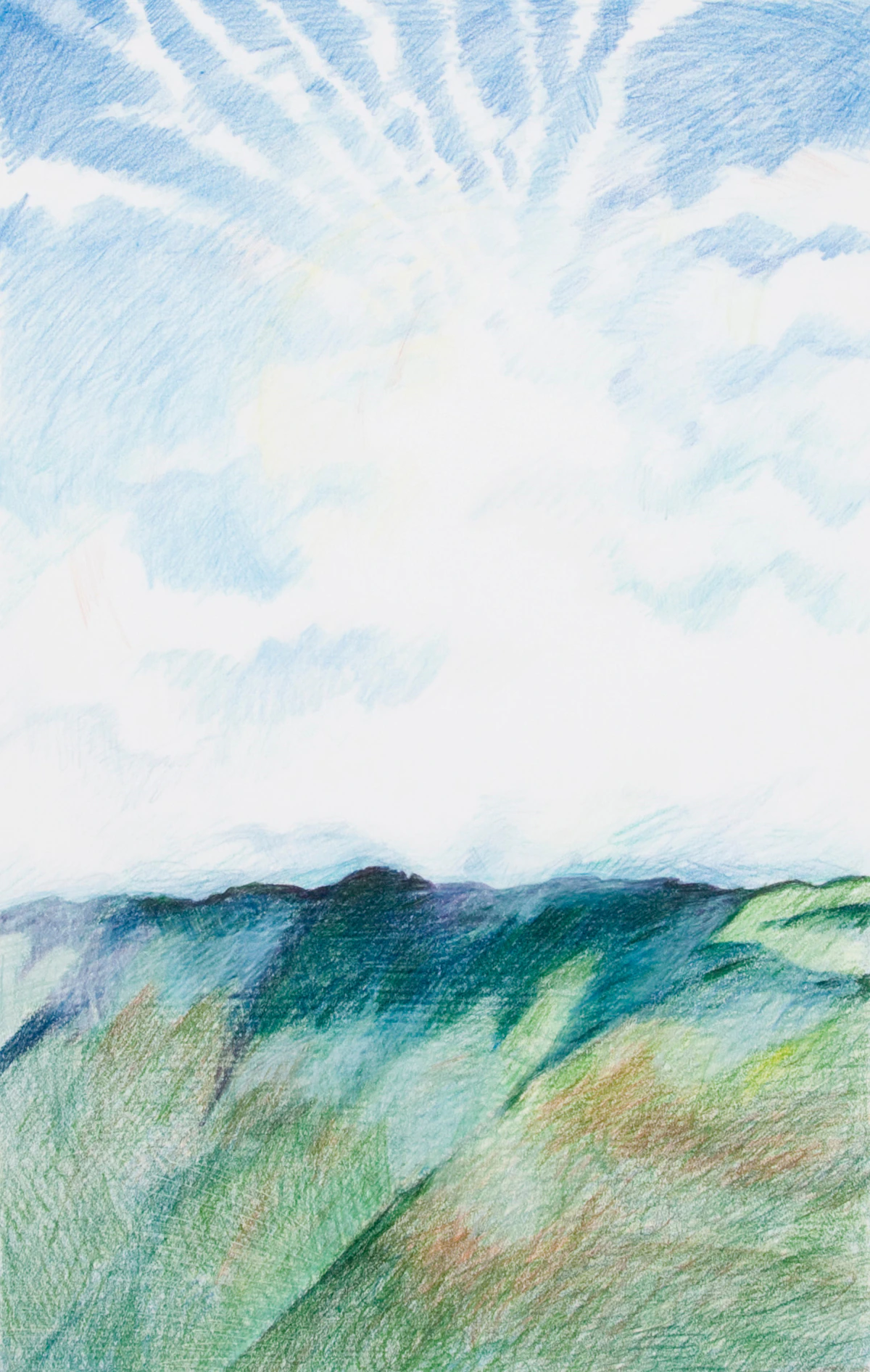 Andrew Valko, Hawaii 1, coloured pencil on paper
