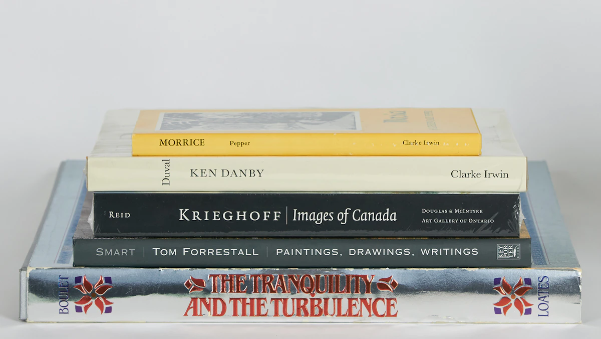 Books and Reference, Five Canadian Art Books: Morrice; Ken Danby; Krieghoff - Images of Canada; Tom Forrestall - Paintings, Drawings, Writings; The Tranquility & The Turbulence - The Life and Work of Walter J. Phillips, books