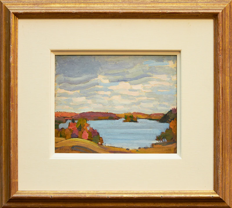 Peter Clapham Sheppard, Four Mile Lake, Haliburton, oil on board - view 3
