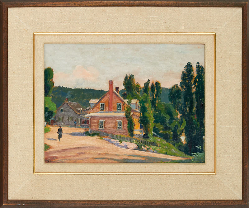 Robert Wakeham Pilot, Tadoussac Village, Summer, oil on board - view 2