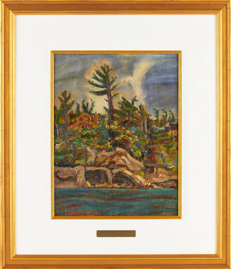 Alexander Young Jackson, Monument Channel in Georgian Bay, oil on board - view 2