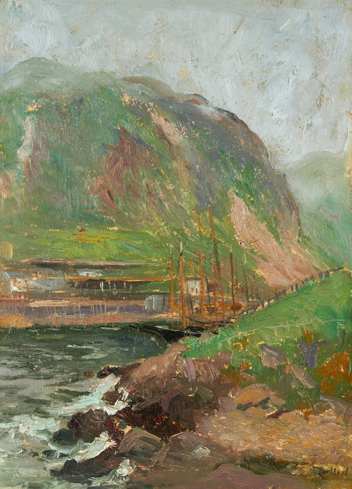 Maurice Galbraith Cullen, Signal Hill, St. John’s, Newfoundland, oil on board, circa 1911