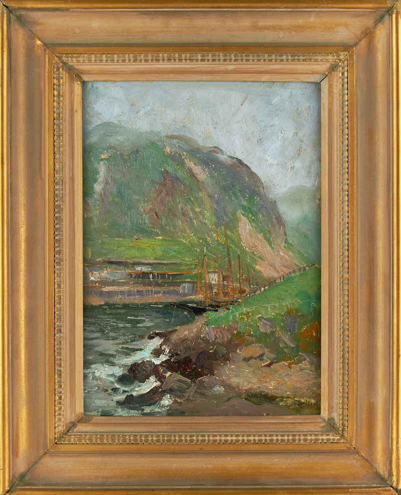 Maurice Galbraith Cullen, Signal Hill, St. John’s, Newfoundland, oil on board, circa 1911 - view 2