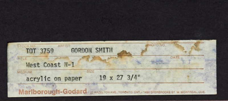 Gordon Appelbe Smith, West Coast N-1, mixed media on paper - view 3