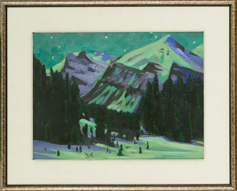 Illingworth Holey Kerr, Nocturne for Day, acrylic on canvas board, 1987 - view 2