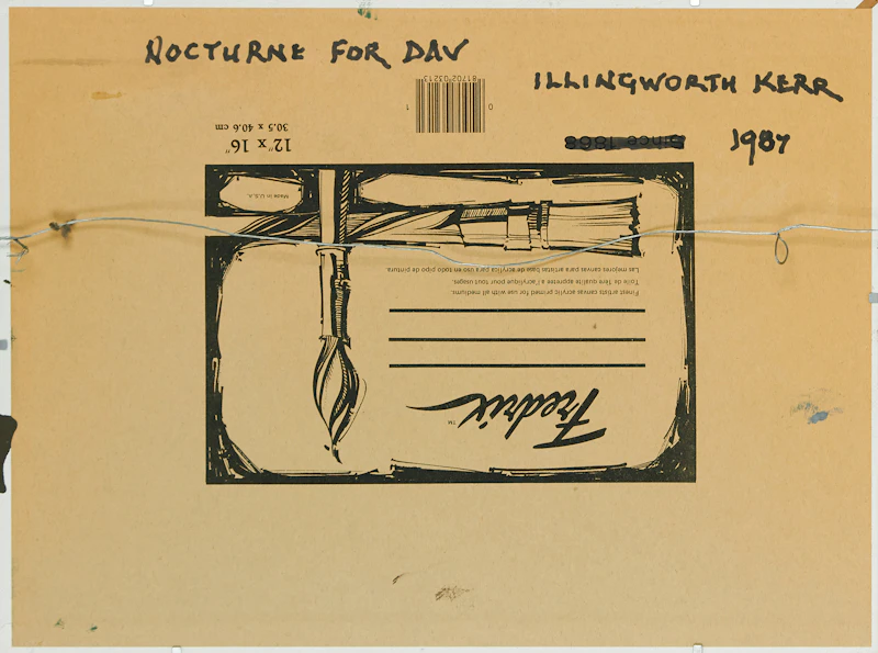Illingworth Holey Kerr, Nocturne for Day, acrylic on canvas board, 1987 - view 3