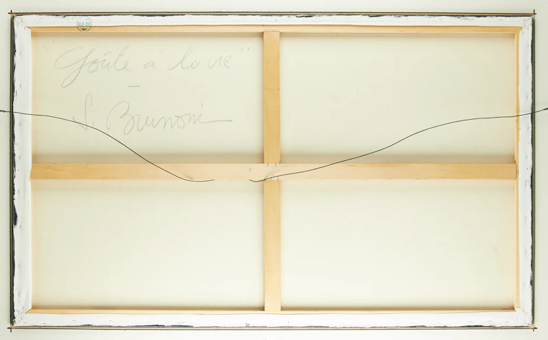 Serge Brunoni, Goûte à Boive, oil on canvas - view 3